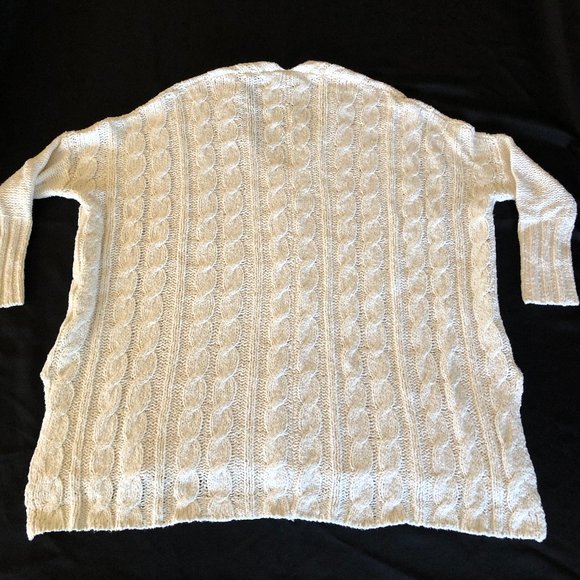 Free People Easy Cable V Neck Sweater Sz XS - Picture 6 of 11